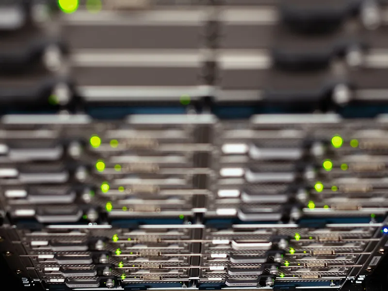 Rack-mounted servers with status lights – ICT and networking equipment, Tibleino General Trading