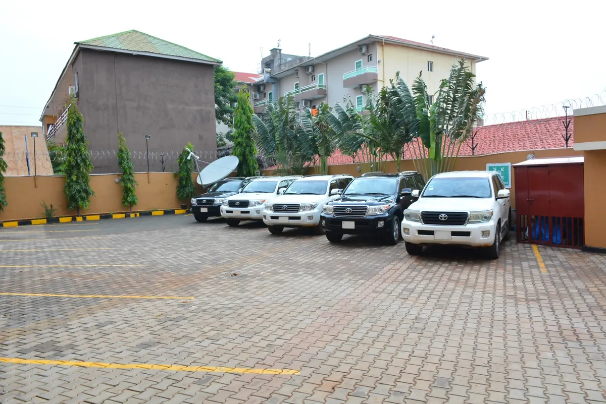 Vehicles parked in the yard – Tibleino General Trading